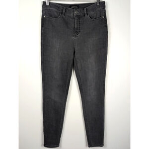 Talbots Simply Flattering Black Jegging Stretch Jeans Size 8 Mid Rise